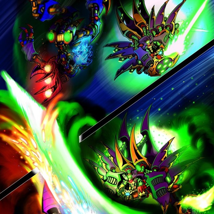 I Always Loved Cartoons, Giant Robots And Grand, Epic Adventure Stories, So Here’s The Start Of My Attempt At Smashing Them All Together In A Bit Of Colorful Chaos