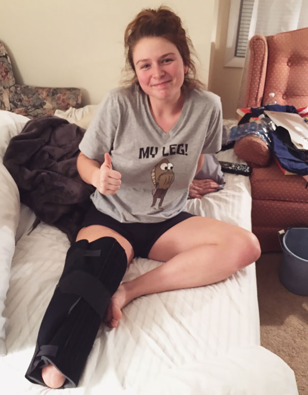 Had Leg Surgery Number 15 And The Surgeon Didn't Get The Shirt