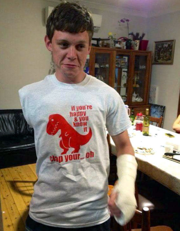 Lose Right Arm And Break My Left Hand Friend Gives Me This Shirt