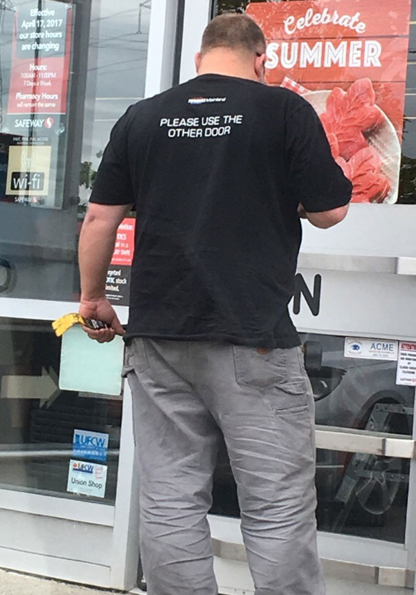 This Door Repair Man's Shirt