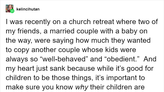 Tumblr Users Explain Why Parents Should Stop Praising Children That Obey