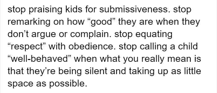 Tumblr Users Explain Why Parents Should Stop Praising Children That Obey Tumblr Users Explain Why Parents Should Stop Praising Children That Obey