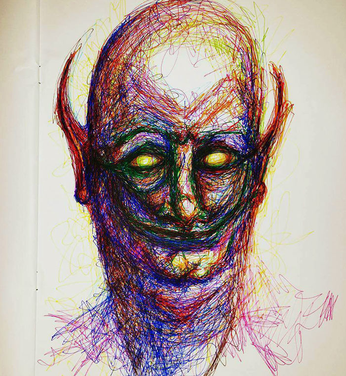 A Drawing Of Something I Saw During A Sleep Paralysis Episode