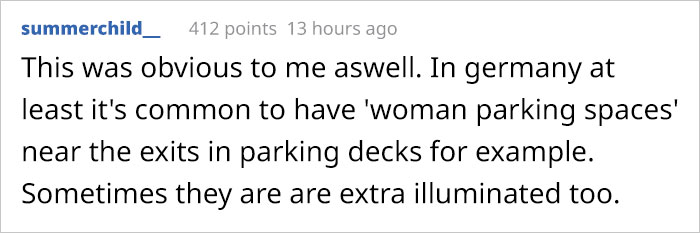 People Are Explaining Why "Female Only" Parking Spaces Exist After This Guy Points Out It's Not Equal