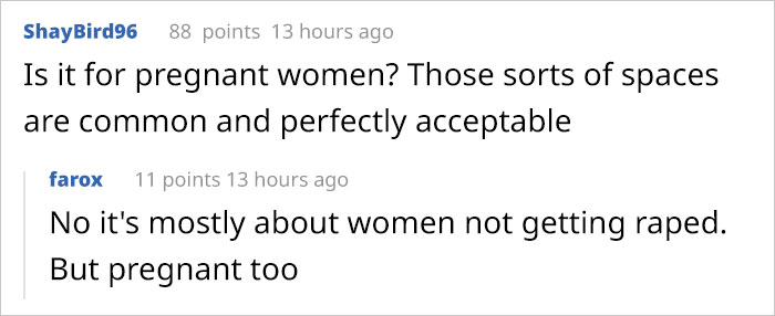 People Are Explaining Why "Female Only" Parking Spaces Exist After This Guy Points Out It's Not Equal People Are Explaining Why "Female Only" Parking Spaces Exist After This Guy Points Out It's Not Equal