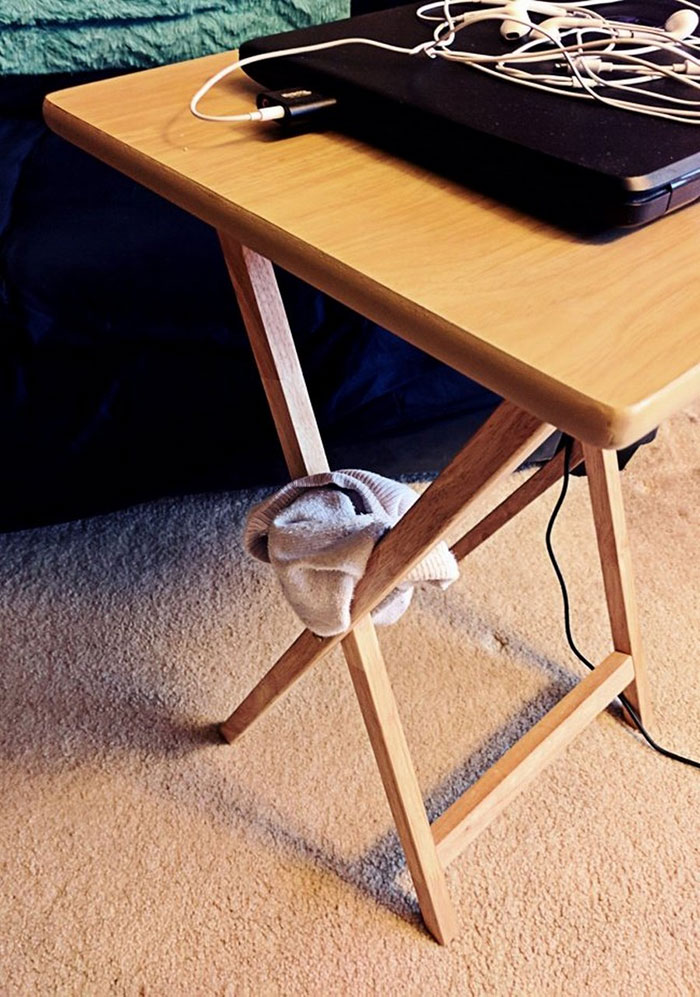 "Because We Had A ’Discussion’ About Leaving His Socks On The Floor"