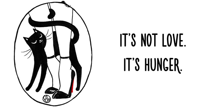 My Girlfriend Turns Our Life With 3 Cats And A Dog Into Humorous Illustrations (20 Pics)