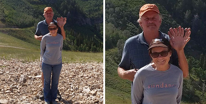 I Told My Friend To Hold Still, I Was Taking A Panorama. So He Did