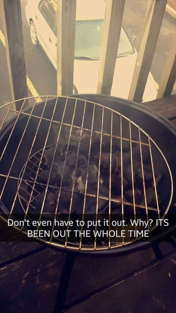 Woman Sets Out To Grill Some Tasty Burgers On Charcoal, Fails Hilariously