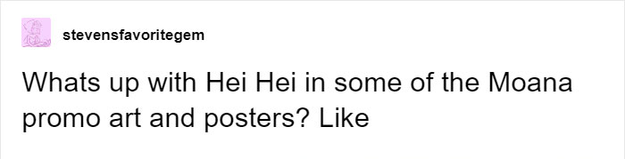 Someone Asked Why Disney Dumbed Down Moana's Rooster And One Tumblr User Gave The Perfect Answer Someone Asked Why Disney Dumbed Down Moana's Rooster And One Tumblr User Gave The Perfect Answer