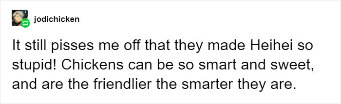 Someone Asked Why Disney Dumbed Down Moana's Rooster And One Tumblr User Gave The Perfect Answer Someone Asked Why Disney Dumbed Down Moana's Rooster And One Tumblr User Gave The Perfect Answer