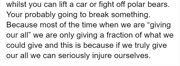 Someone Points Out That Humans Are Capable Of Hysterical Strength And People Share Stories Someone Points Out That Humans Are Capable Of Hysterical Strength And People Share Stories