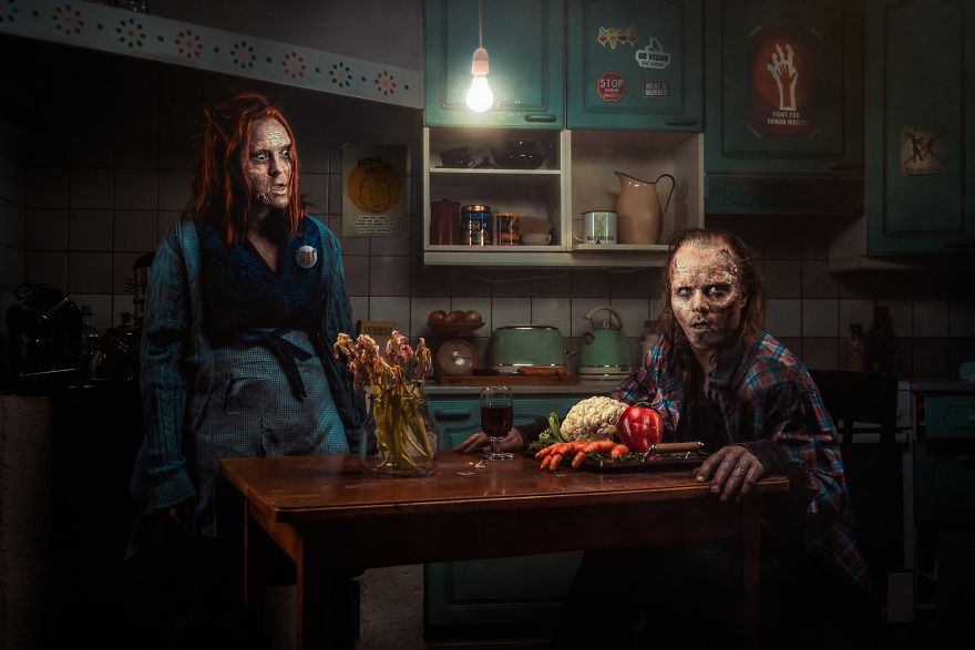 I Imagined A Radical Vegan Zombie Activist And Created Photo Out Of It. I Imagined A Radical Vegan Zombie Activist And Created Photo Out Of It.