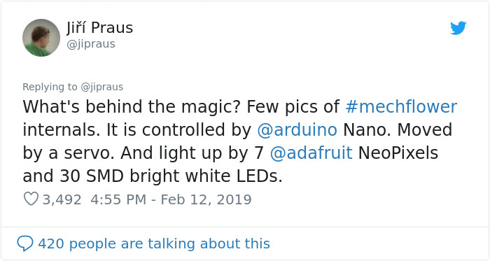 People Are Saying This Husband Just Won Valentine's Day By Gifting His Wife A Mechanical Flower That Blooms When Touched