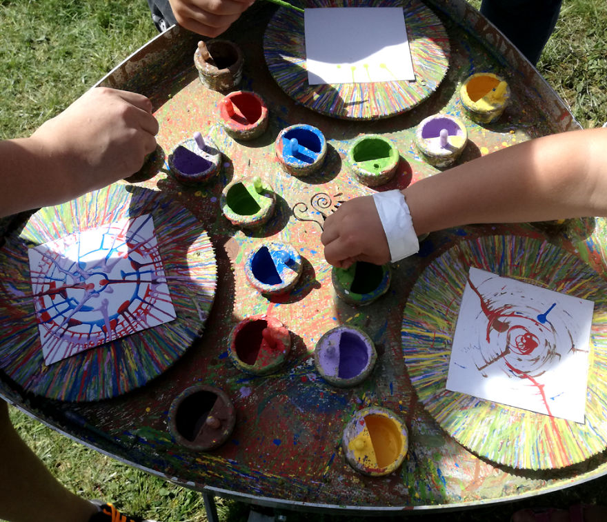 Amazing Paintings With Bike Powered Machine