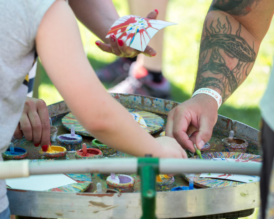 Amazing Paintings With Bike Powered Machine