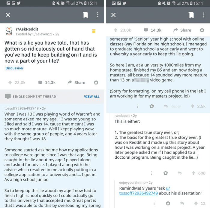 13-Year-Old World Of Warcraft Fan Lies To Other Gamers He's 14, 4 Years Later Has To Go To College Because Of It 13-Year-Old World Of Warcraft Fan Lies To Other Gamers He's 14, 4 Years Later Has To Go To College Because Of It