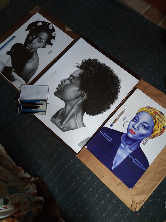 Talented Young Artist Draws Incredibly Realistic Portrait Of Kevin Hart, Can't Believe He Actually Responds On Twitter