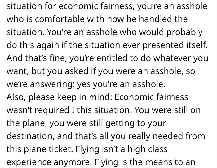 Guy Asks If He's Wrong To Make Obese Man Pay Him $150 For Taking Up Part Of His Seat On A 5-Hour Flight Guy Asks If He's Wrong To Make Obese Man Pay Him $150 For Taking Up Part Of His Seat On A 5-Hour Flight
