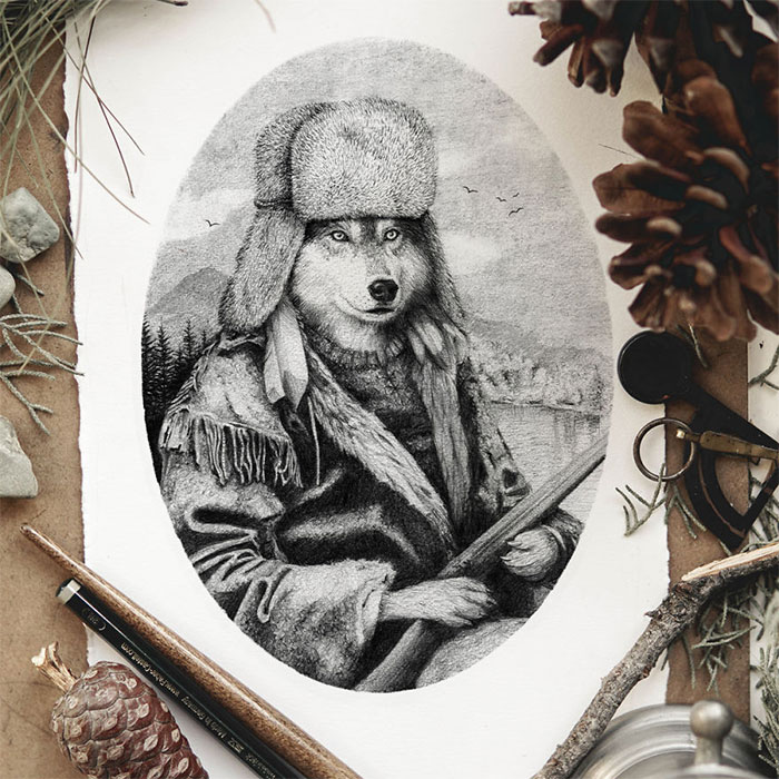 I Imagined How A Family Photo Album Would Look If All Family Members Were Animals