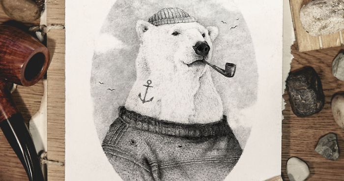 I Imagined How A Family Photo Album Would Look If All Family Members Were Animals