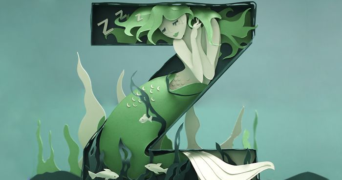 26 Artists Were Challenged To Create The Whole Alphabet, One Unique Paper Letter Each