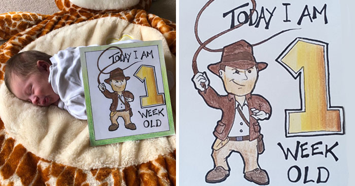 My Husband Created Charming Illustrations For Our Children’s Milestone Cards