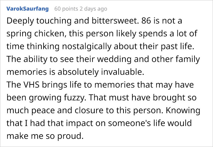 People Are Heartwarmed By The Letter This Person Received From An 86-Year-Old Who Bought His VHS Player People Are Heartwarmed By The Letter This Person Received From An 86-Year-Old Who Bought His VHS Player