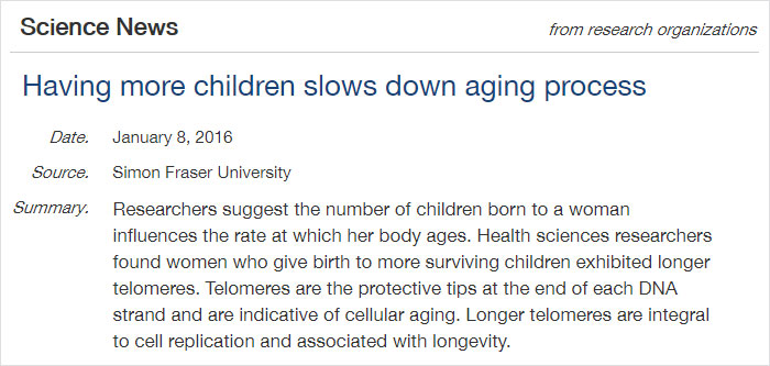 This Study Found The More Children A Woman Has, The Slower She Ages And Moms Everywhere React With 28 Epic Responses