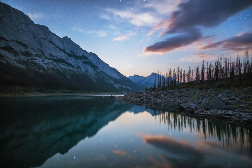 Jasper National Park At Night