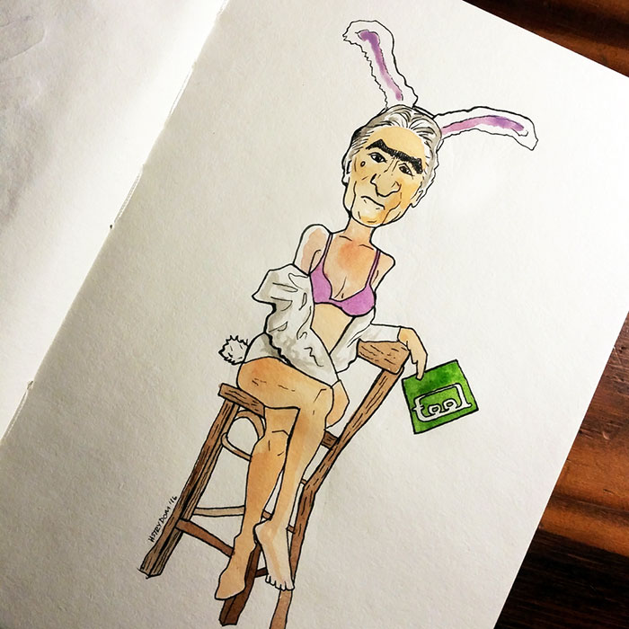 I Dreamt That Robert De Niro Was Posing For A Model Drawing Class