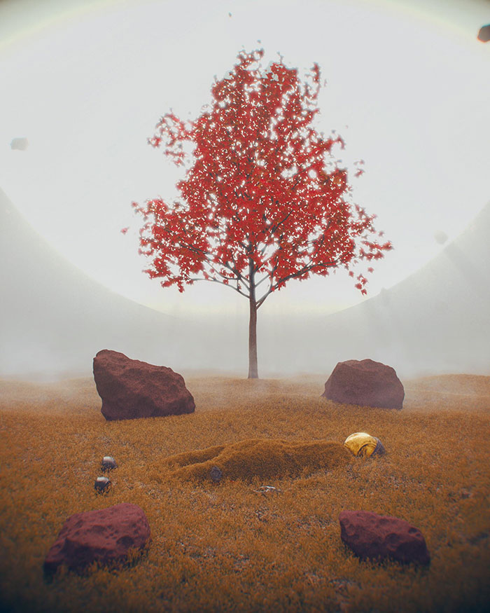 I Keep Dreaming I'm Buried And Becoming A Red Tree