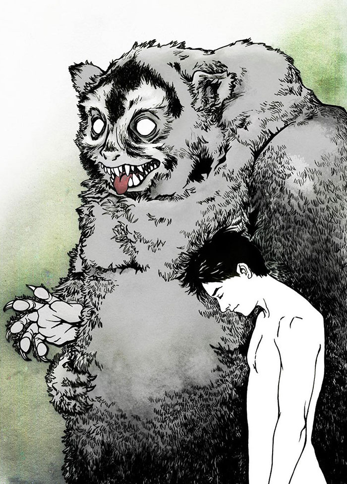 We All Have Monsters Within. This Is An Illustration Of A Dream I Had