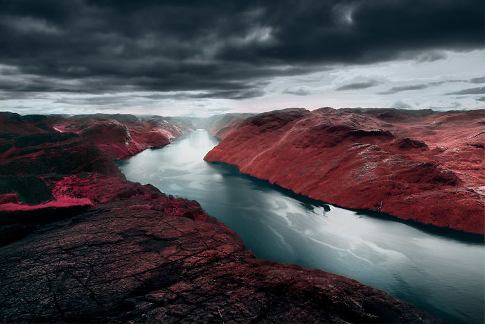 I Made A Lens Filter To Recreate The Kodak Aerochrome Filmic Look With A Modified Digital Camera.