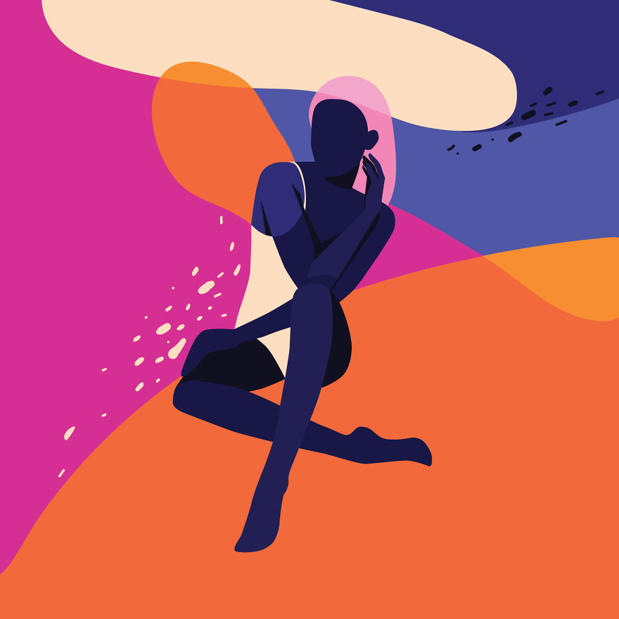 Colorful Illustrations About Significance Of Women And Feminity