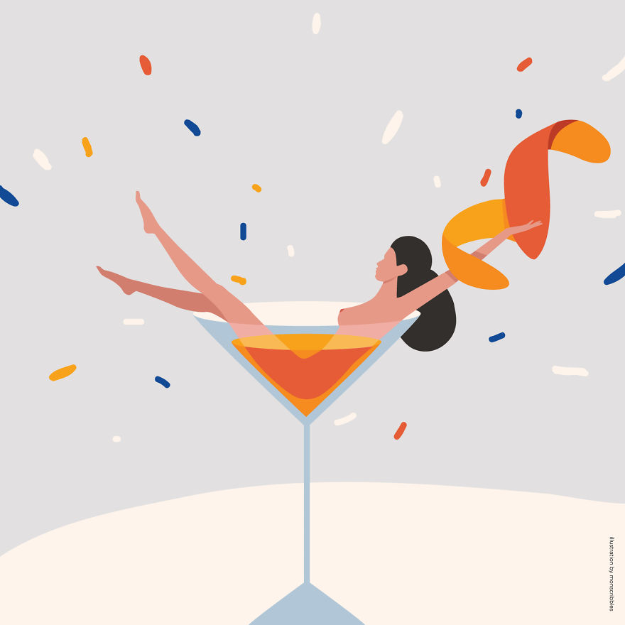 Colorful Illustrations About Significance Of Women And Feminity