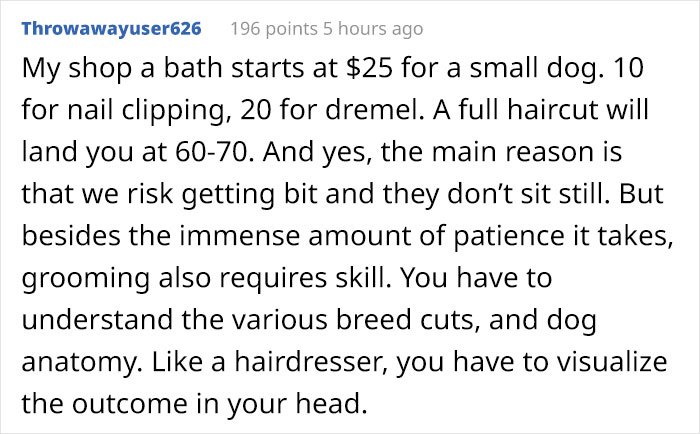 Groomer Gets Tired Of People Asking Why Their Services Cost More Than A Hairdresser, Puts Hilarious Poster For Customers Groomer Gets Tired Of People Asking Why Their Services Cost More Than A Hairdresser, Puts Hilarious Poster For Customers
