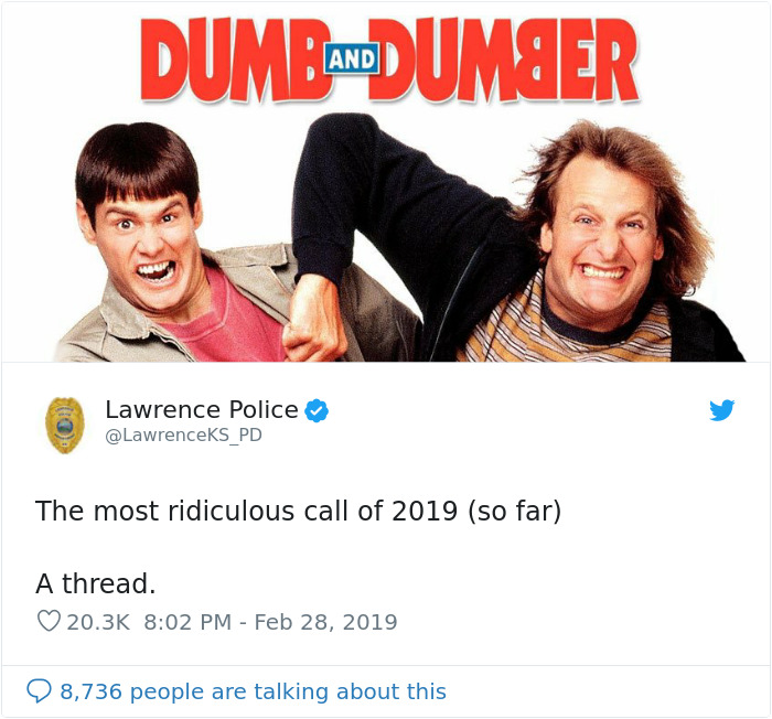 Police Department Shares The Most Ridiculous Call Of 2019 Where Two People Refused To Move Out Of Each Other's Way