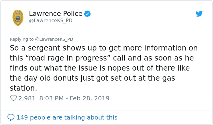 Police Department Shares The Most Ridiculous Call Of 2019 Where Two People Refused To Move Out Of Each Other's Way Police Department Shares The Most Ridiculous Call Of 2019 Where Two People Refused To Move Out Of Each Other's Way