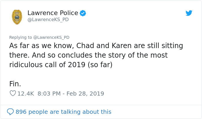 Police Department Shares The Most Ridiculous Call Of 2019 Where Two People Refused To Move Out Of Each Other's Way