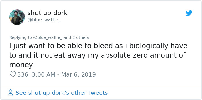 Man Tells Women To Stop Whining About Tampon Prices Cause They Only Need 7 Per Period, Gets Roasted Immediately