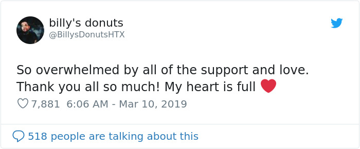 Son Shares Photo Of His Dad, Sad That No One Is Coming To His New Donut Shop, It Goes Viral And People Flood The Shop