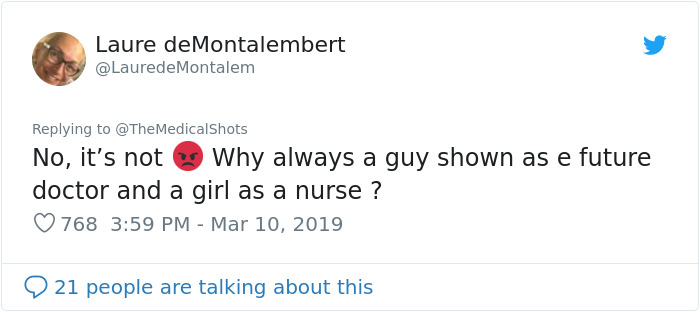 21 Reactions To 'Sexist' Photo Of Girl And Boy Wearing Nurse And Doctor Scrubs 21 Reactions To 'Sexist' Photo Of Girl And Boy Wearing Nurse And Doctor Scrubs