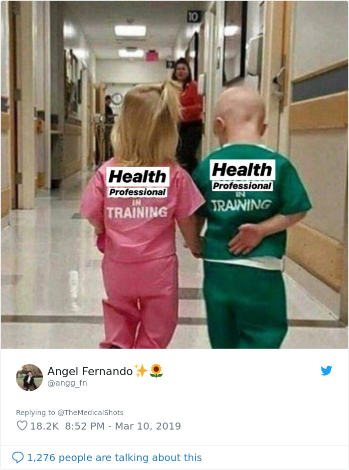 21 Reactions To 'Sexist' Photo Of Girl And Boy Wearing Nurse And Doctor Scrubs 21 Reactions To 'Sexist' Photo Of Girl And Boy Wearing Nurse And Doctor Scrubs