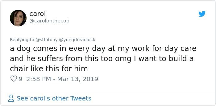 This Dog Couldn't Eat Without Standing Upright, So Her Family Built A Special Chair