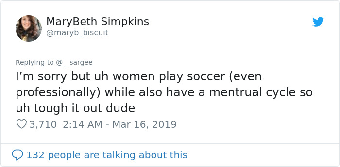 Man Says Women Should Stop Complaining About Period Pain Unless They Know What A Scraped Knee Pain Feels Like, Gets Shut Down Man Says Women Should Stop Complaining About Period Pain Unless They Know What A Scraped Knee Pain Feels Like, Gets Shut Down