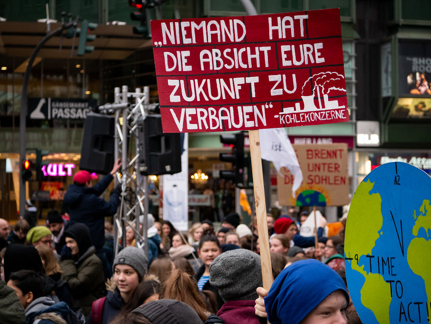 My Photo Report From The School Strike On March In Hamburg