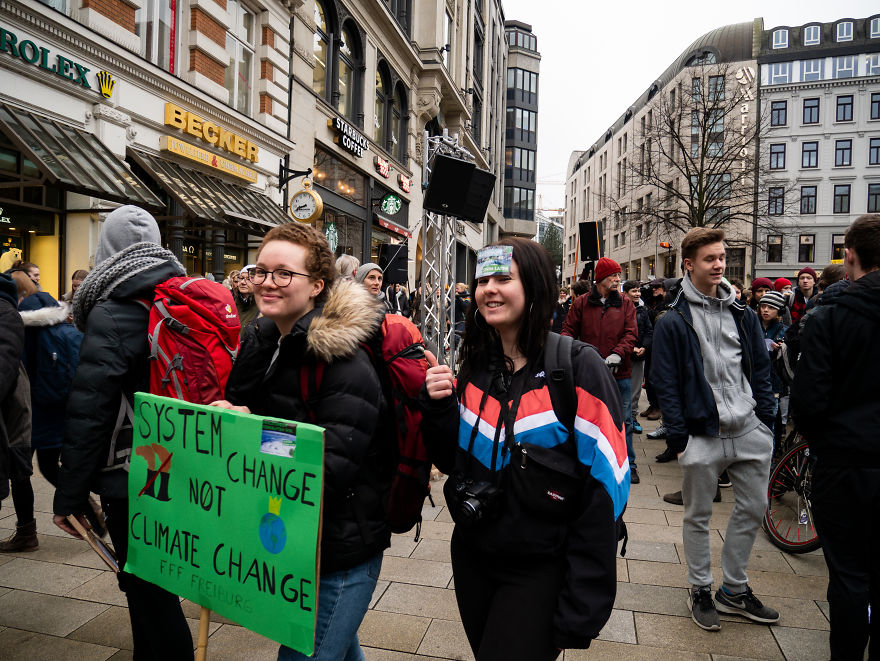 My Photo Report From The School Strike On March In Hamburg