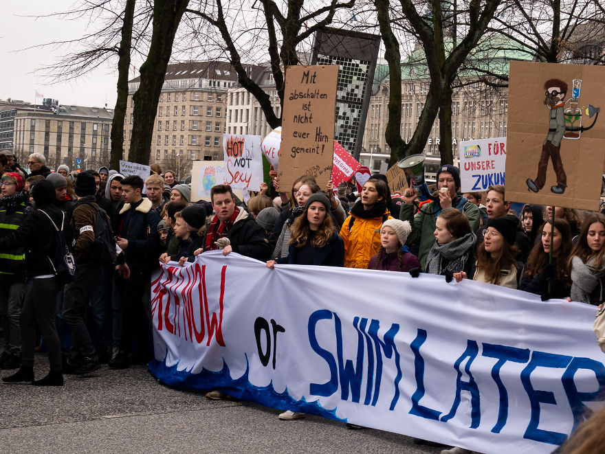 My Photo Report From The School Strike On March In Hamburg