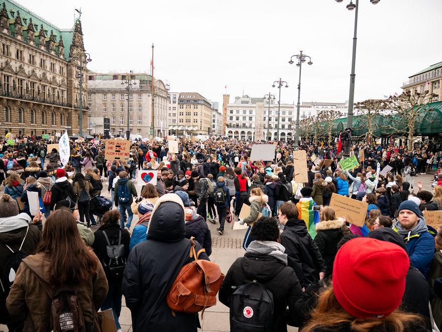 My Photo Report From The School Strike On March In Hamburg